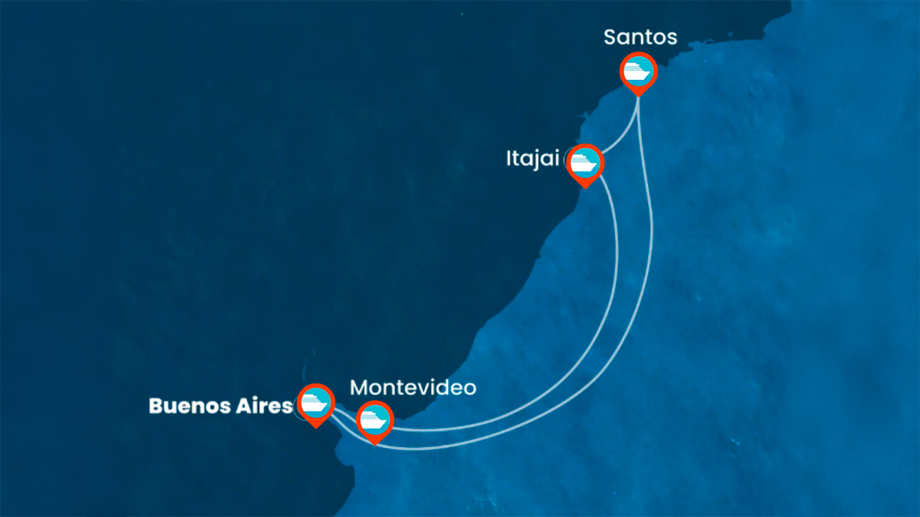 Argentina, Uruguay, Brasil